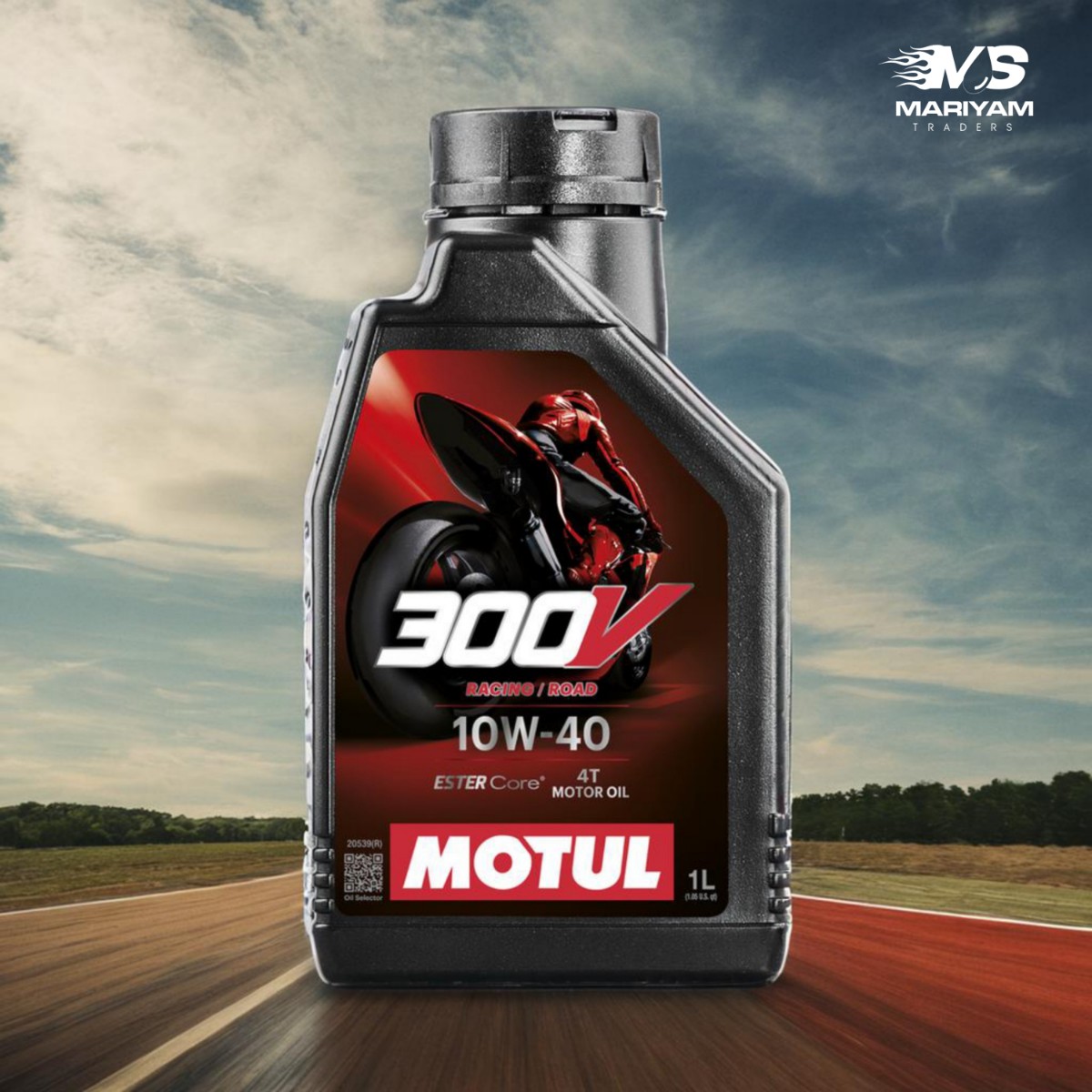 Motul 300V 10W-40 4T Motor Oil 1L